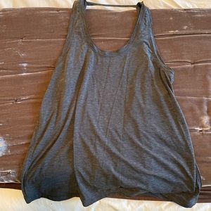 Lululemon open back grey tank top
